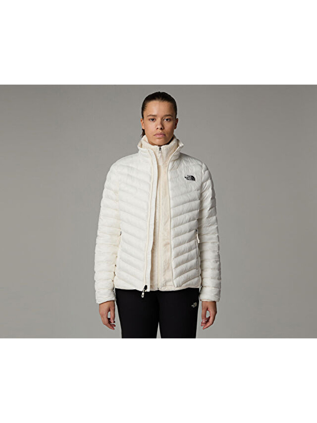 W Huila Synthetic Jacket Kadın Outdoor Montu Nf0a85agqlı1 Bej-2