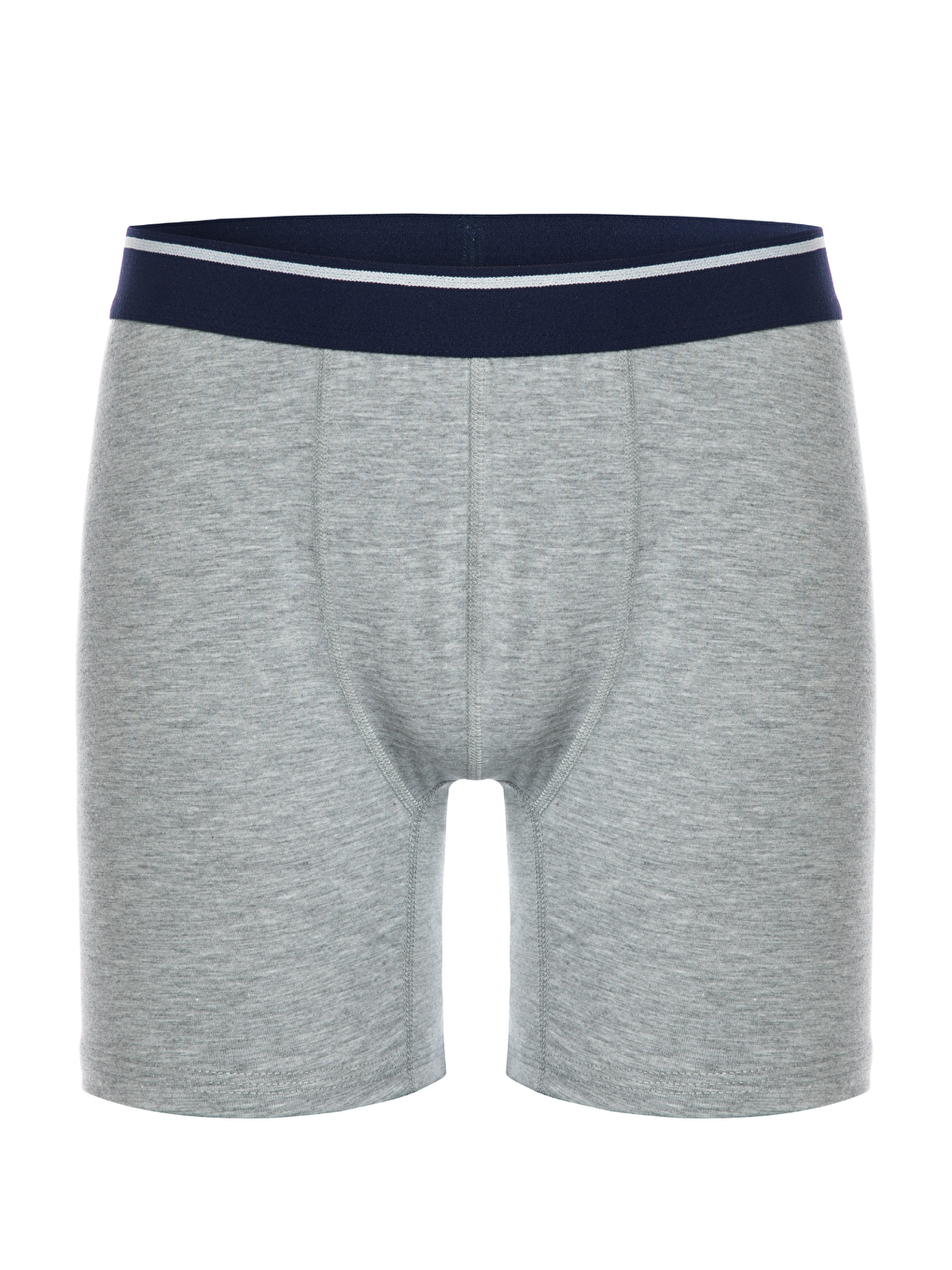 Gri 3 lü Erkek Pamuklu Elastanlı Esnek Boxer Seti 4197-1