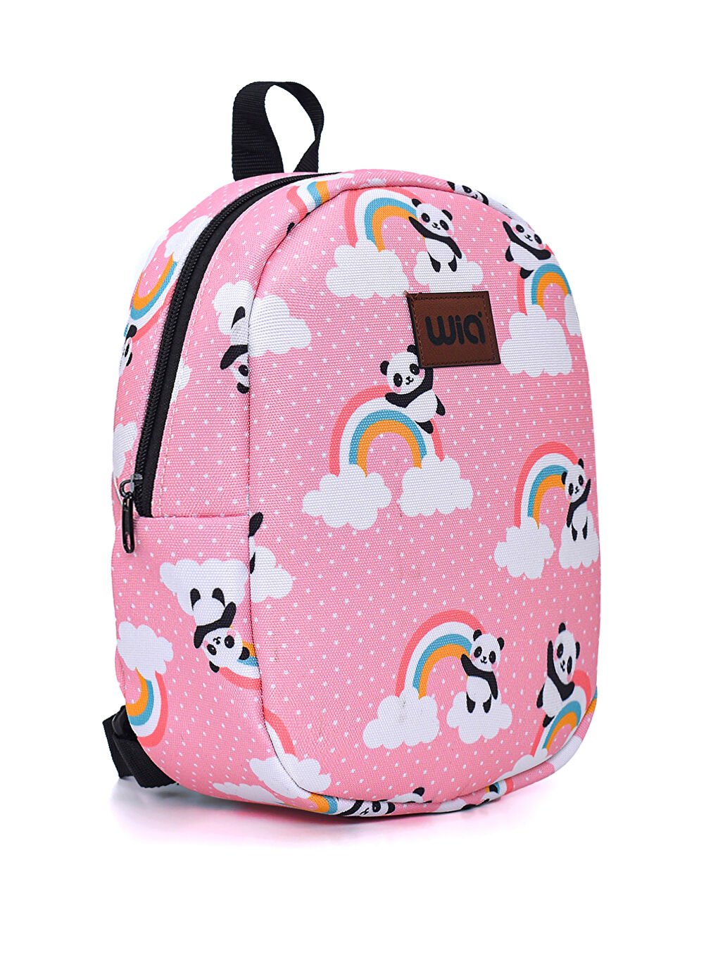 Pembe Eğlenceli Baskı Tek Bölmeli Kreş Çanta-1