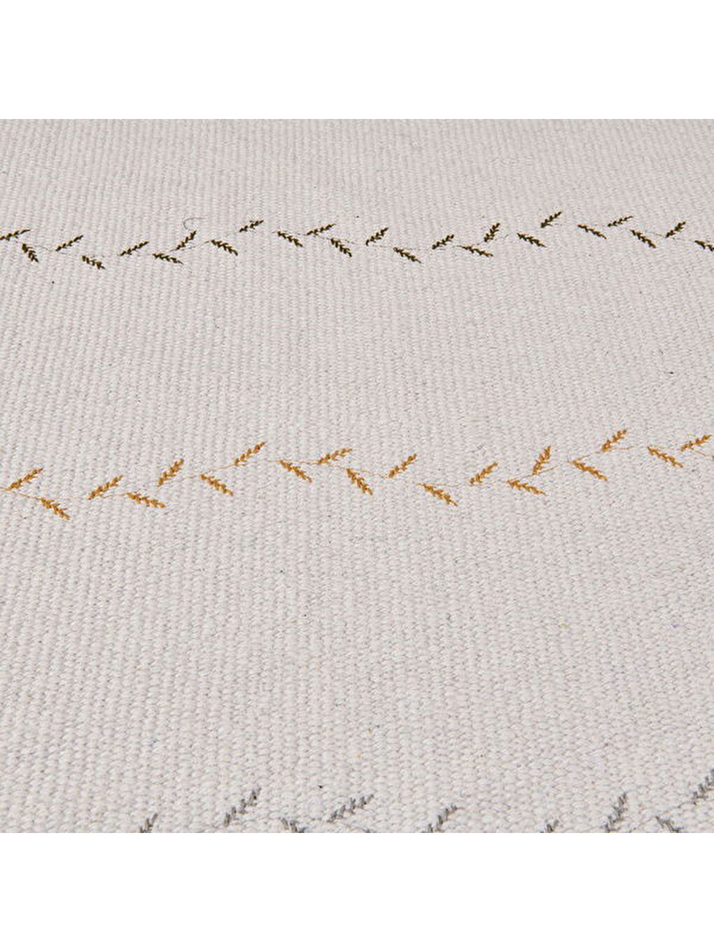 Soft Püsküllü Kilim - Ekru - 80x150 cm-3