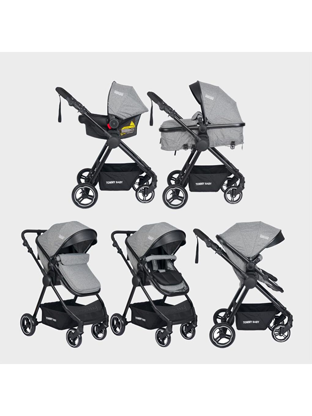 Handy Black New Travel (Seyahat) Sistem Bebek Arabası-1