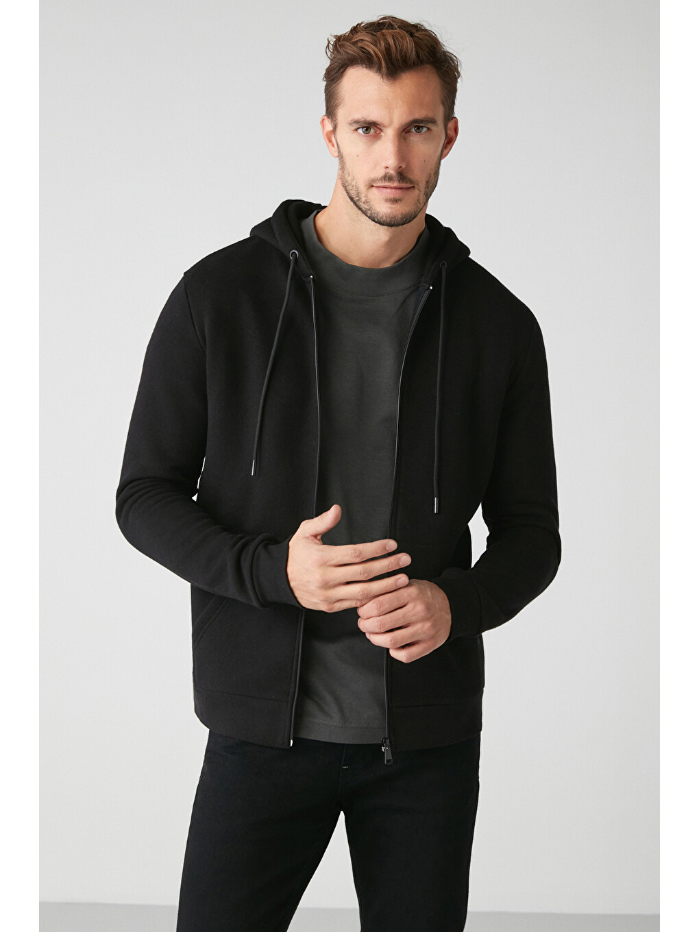 Insıder Comfort Siyah Sweatshirt-1