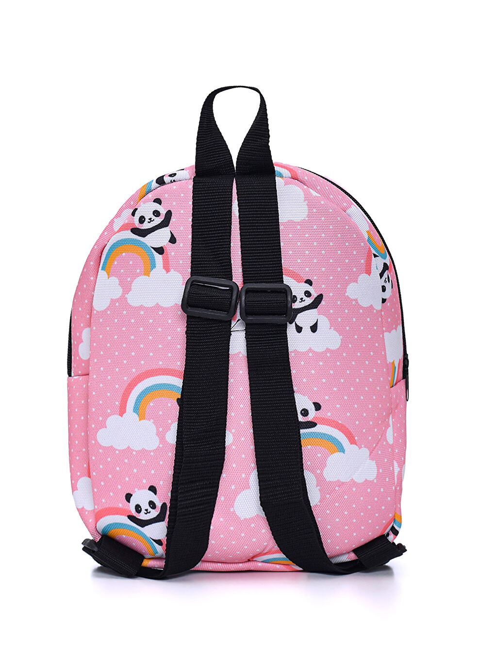 Pembe Eğlenceli Baskı Tek Bölmeli Kreş Çanta-2