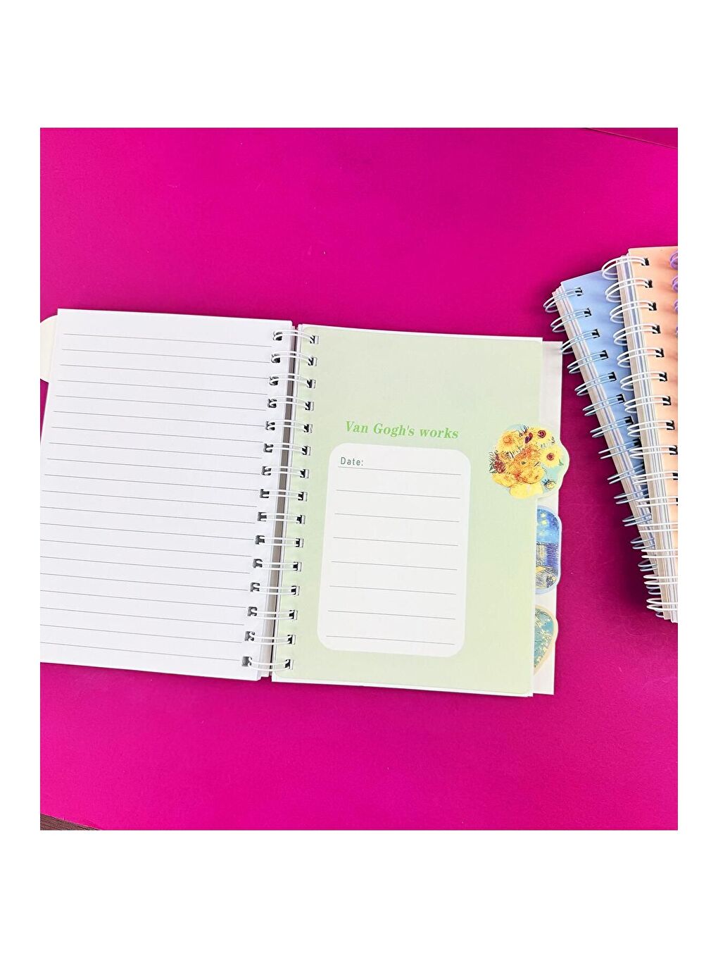 BAM HEDİYELİK EŞYA Van Gogh Hologram Kapaklı Defter - 2