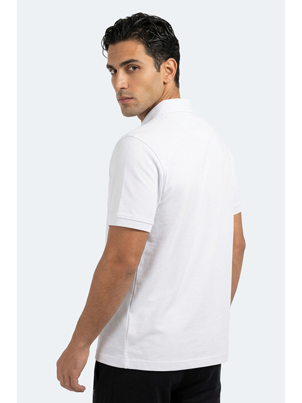 ZODIACS Erkek Polo Yaka Beyaz Tişört-3