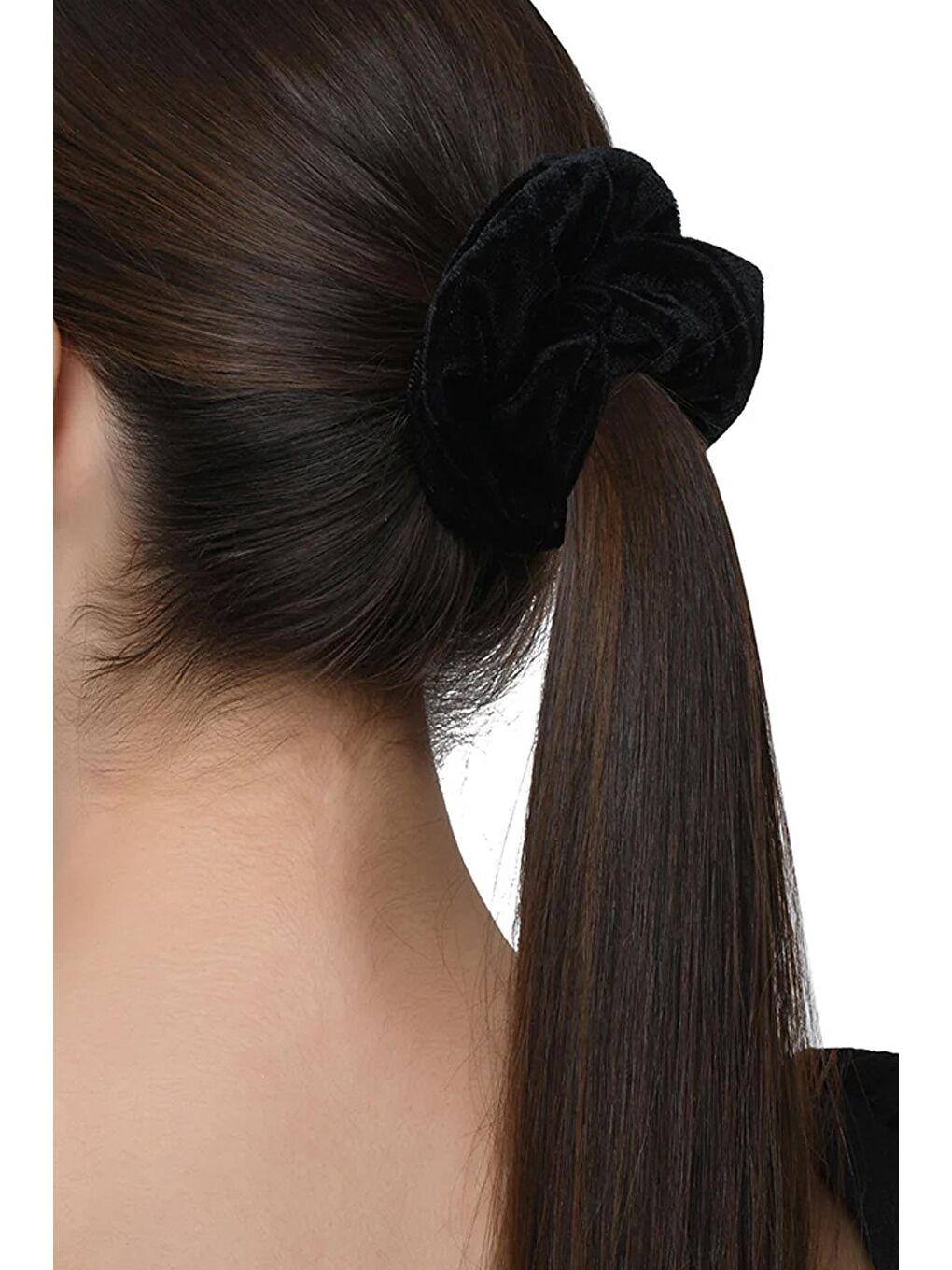 Siyah Kadife Simit Toka-1