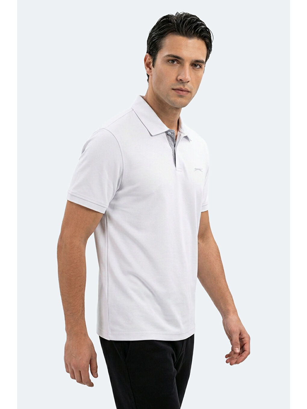 ZODIACS Erkek Polo Yaka Beyaz Tişört-6