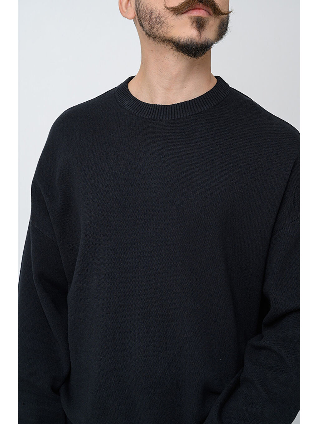 Siyah Core Jcosignal Pamuklu Regular Fit Bisiklet Yaka Sweat 12283545-5