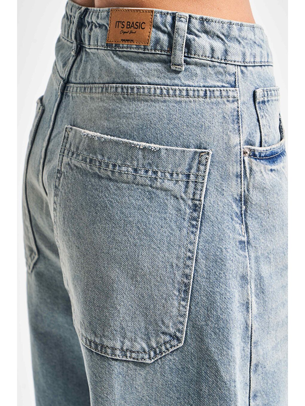 Mavi Kadın T.Kot Rengi 4S5-75 Süper Baggy Fit İç Boy 83cm %100 Pamuk Denim Jean-2