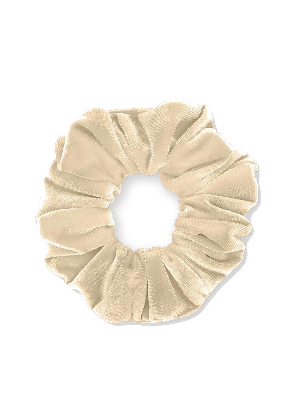 Beyaz Kadife Simit Toka