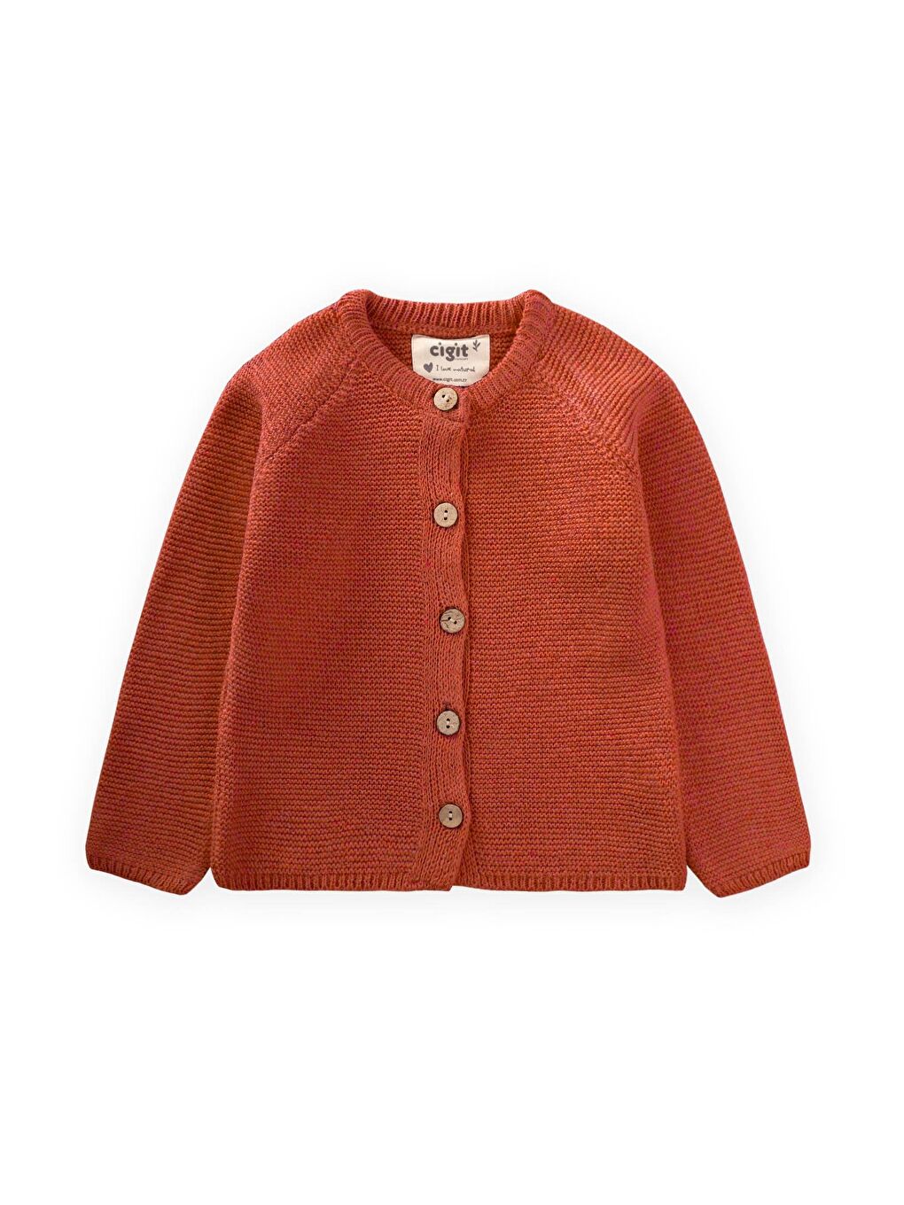 Kahverengi Erkek Çocuk Triko Hırka