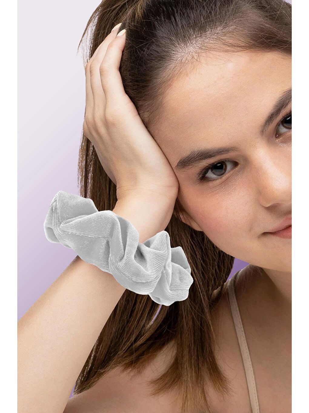 Gri Kadife Simit Toka-1