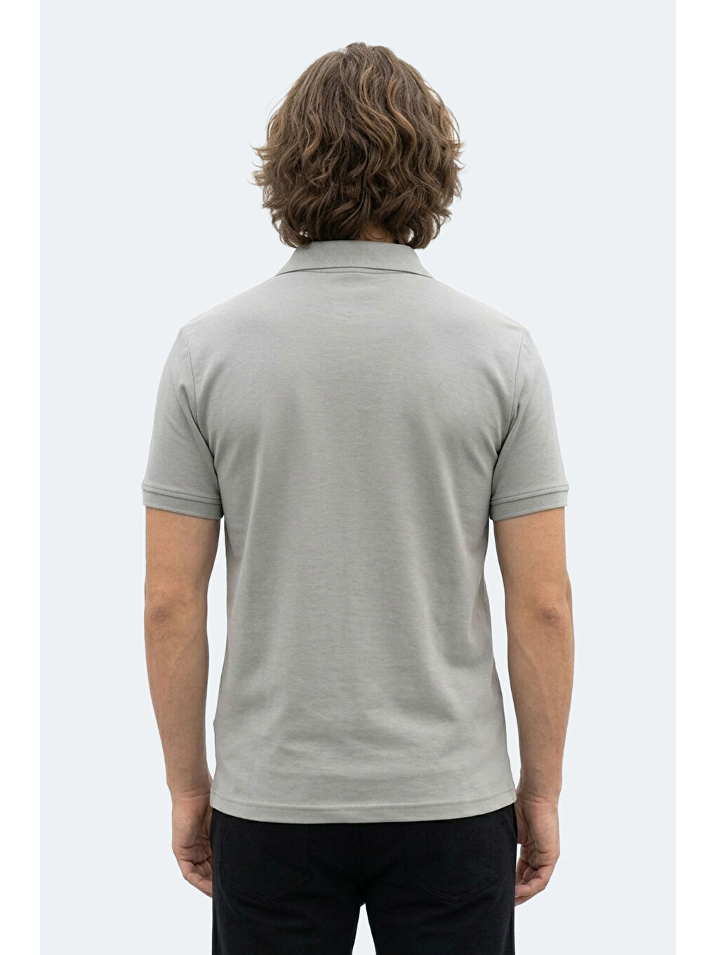 ZODIACS Erkek Polo Yaka Gri Tişört-7