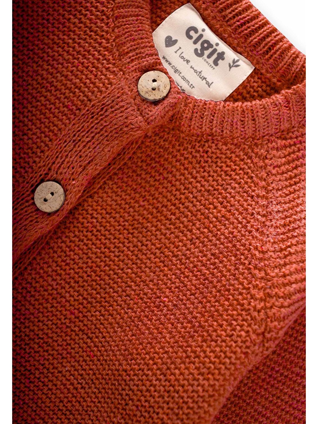 Kahverengi Erkek Çocuk Triko Hırka-2