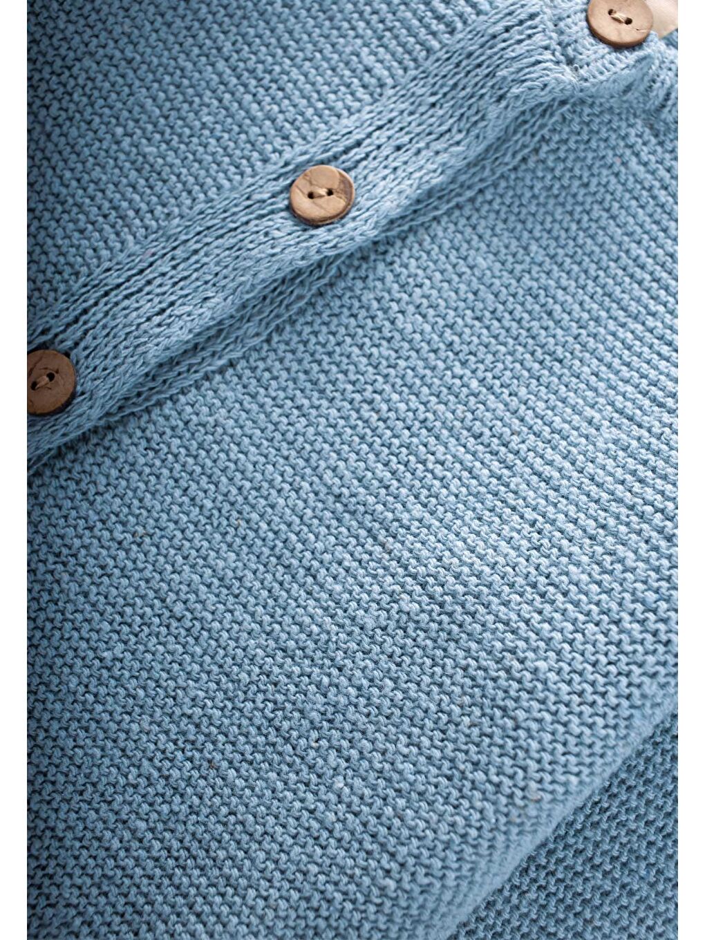 Mavi Erkek Çocuk Triko Hırka-1