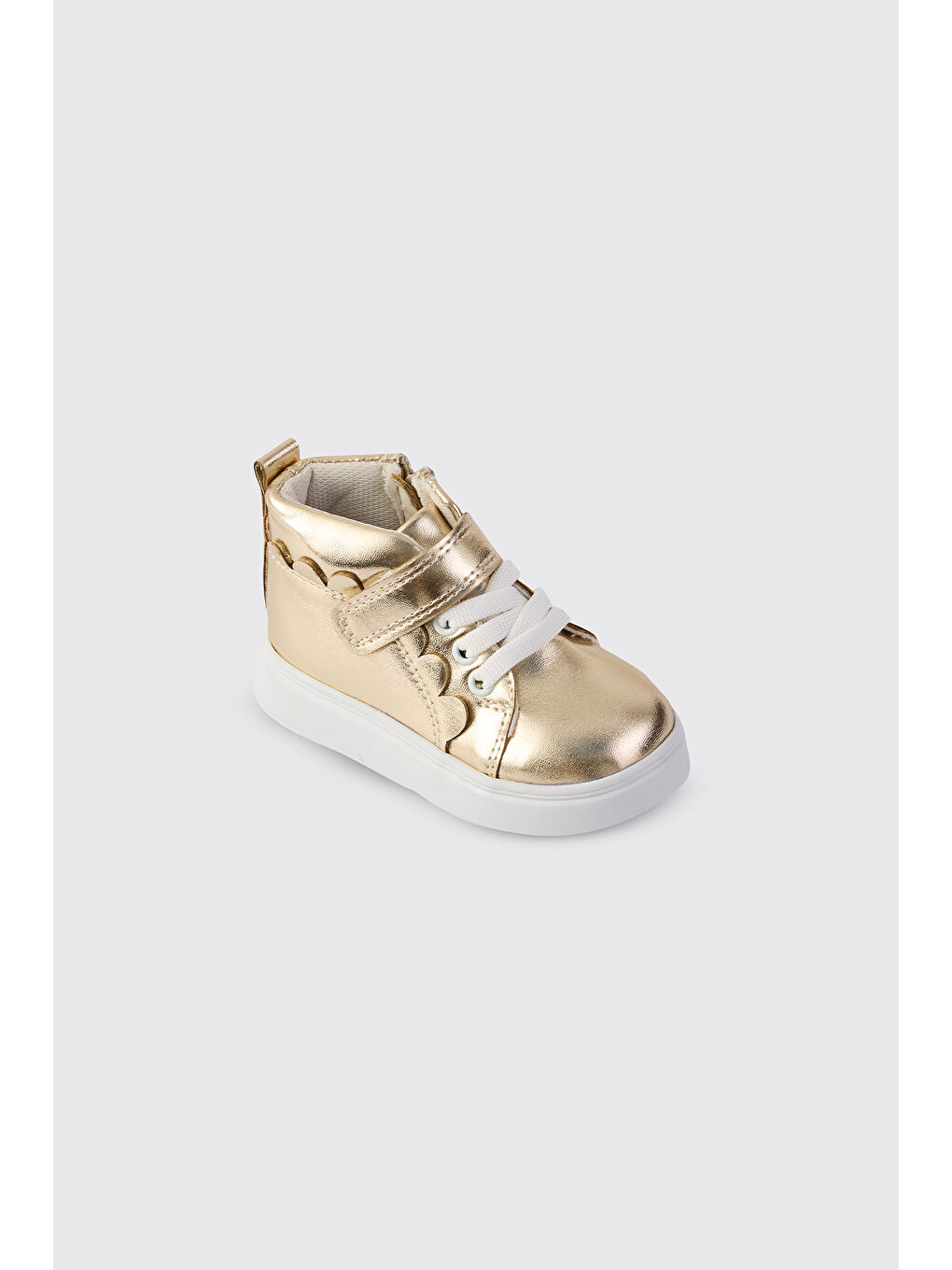 Sarı Kız Bebek Bağcıklı Gold Bot-1