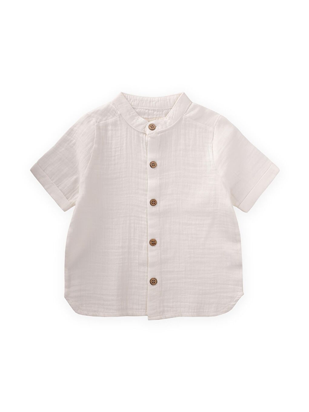 Beyaz Erkek Çocuk Müslin Gömlek