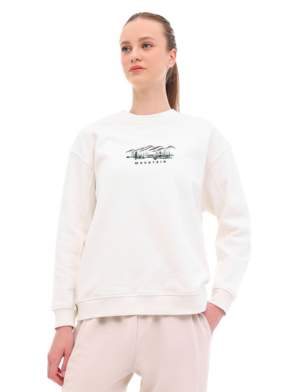 Bej WL 16PIKO 5PR Ekru Kadın Sweatshirt