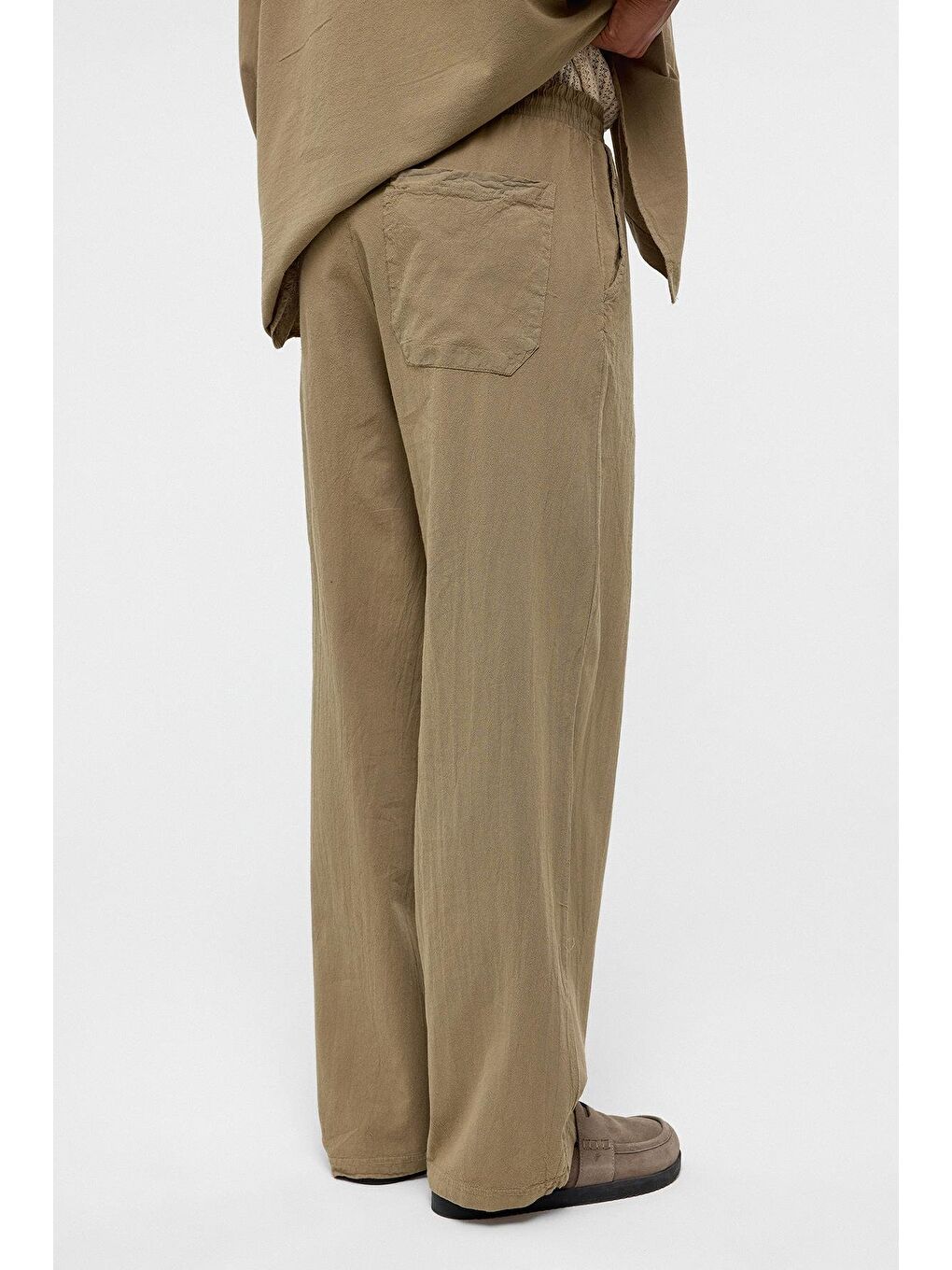 Basic Oversize Keten Takım Haki-6