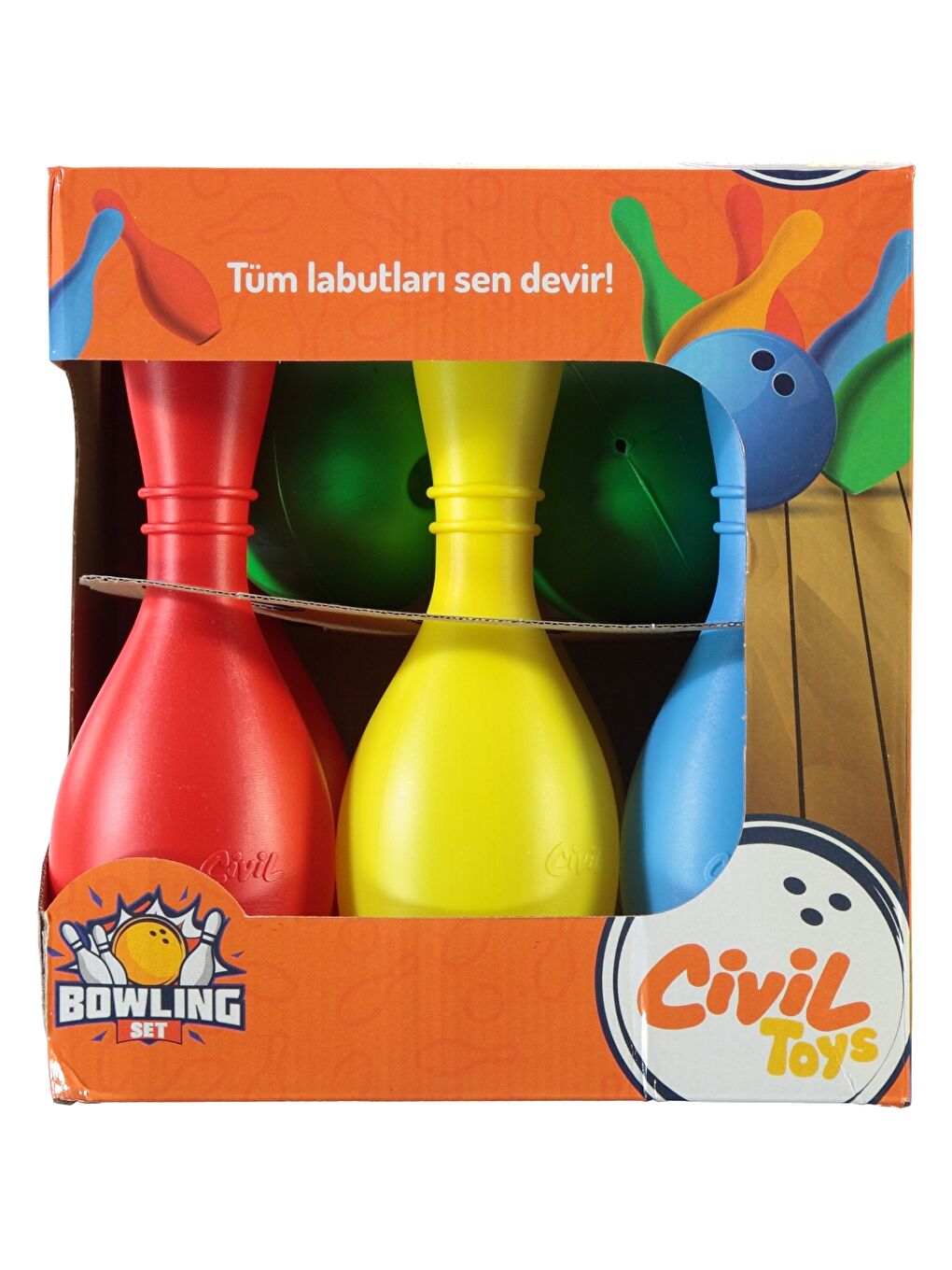 Toys Bowling Set 3+ Yaş Karma-Renkli