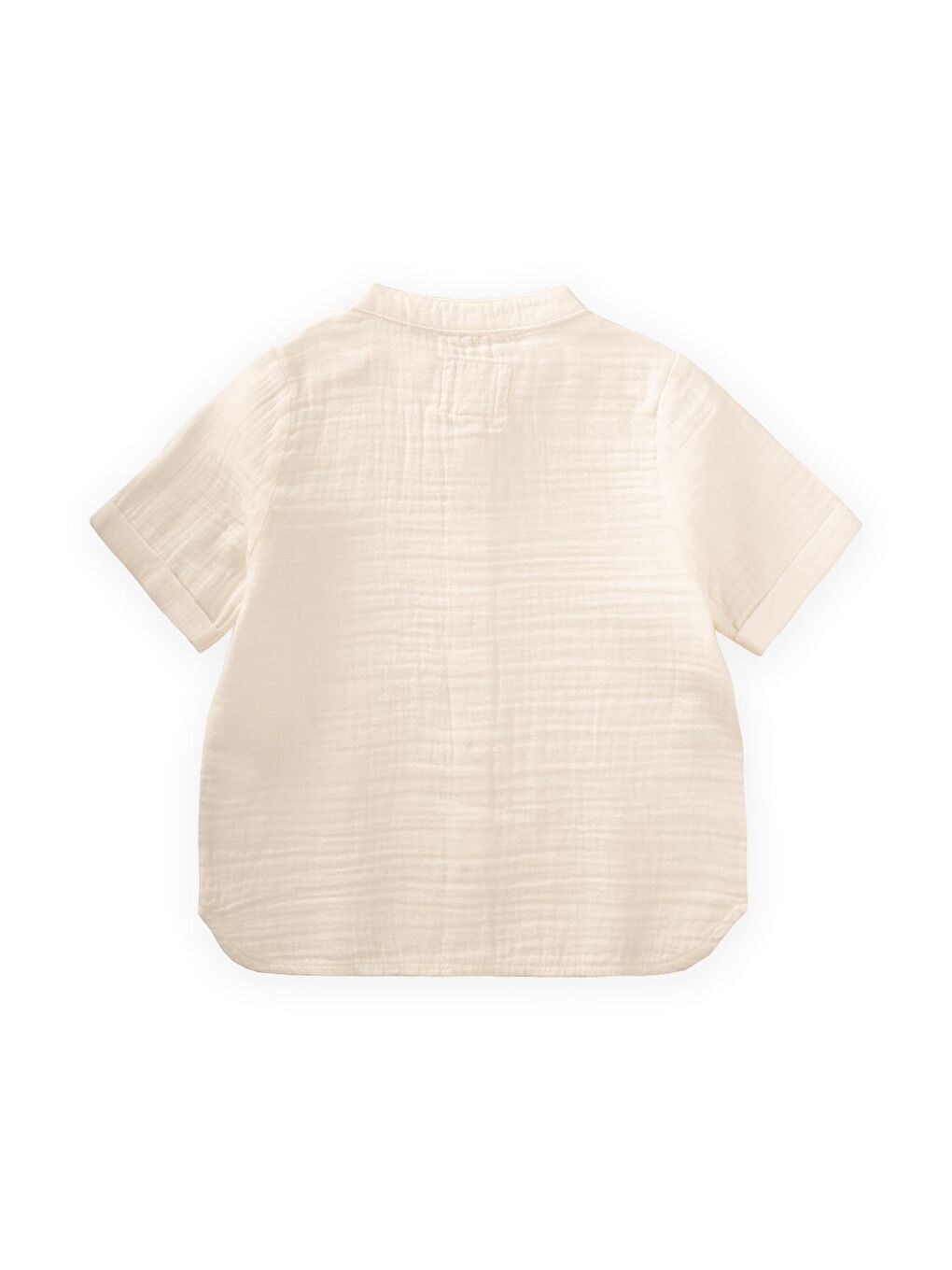 Ekru Erkek Çocuk Müslin Gömlek-1