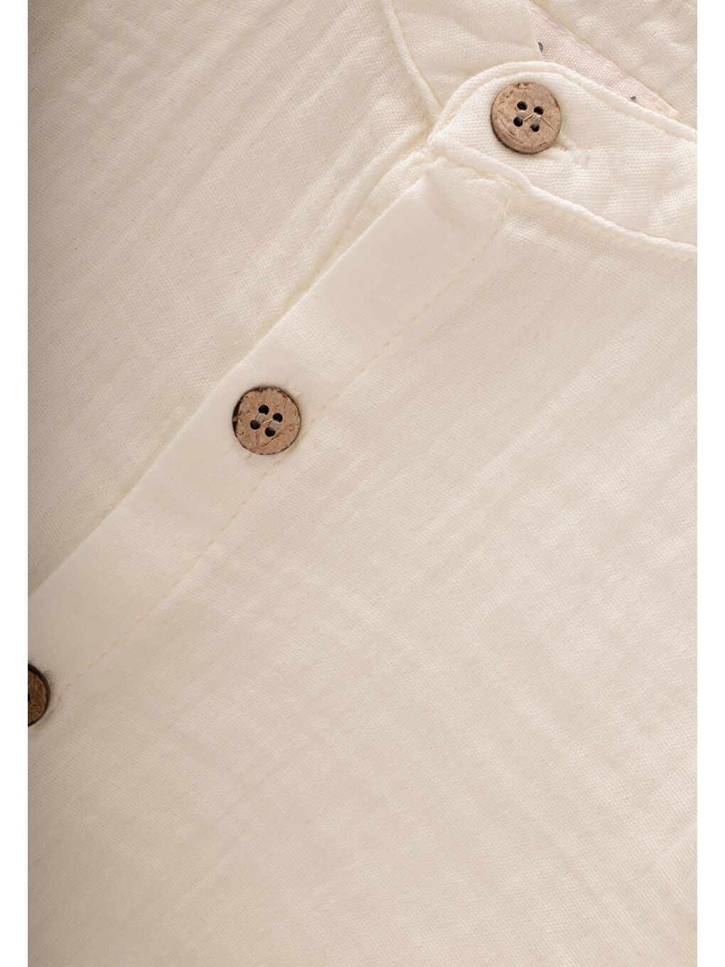 Ekru Erkek Çocuk Müslin Gömlek-2