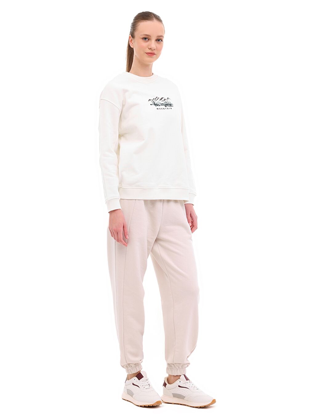 Bej WL 16PIKO 5PR Ekru Kadın Sweatshirt-2