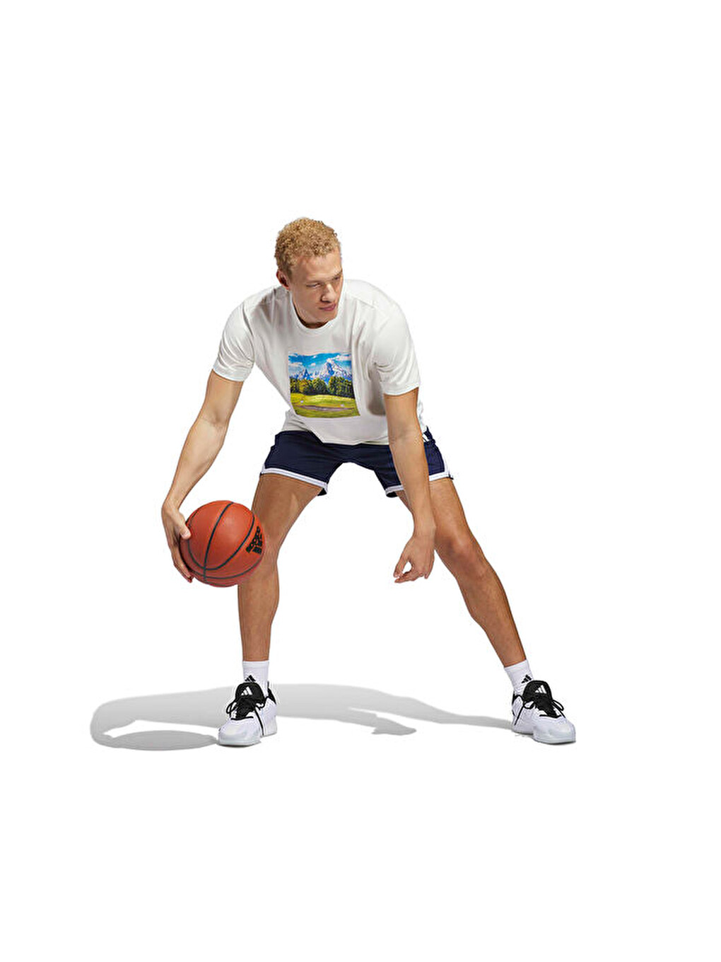 Escape Alpine T Erkek Basketbol Tişörtü Kc9260 Beyaz-4