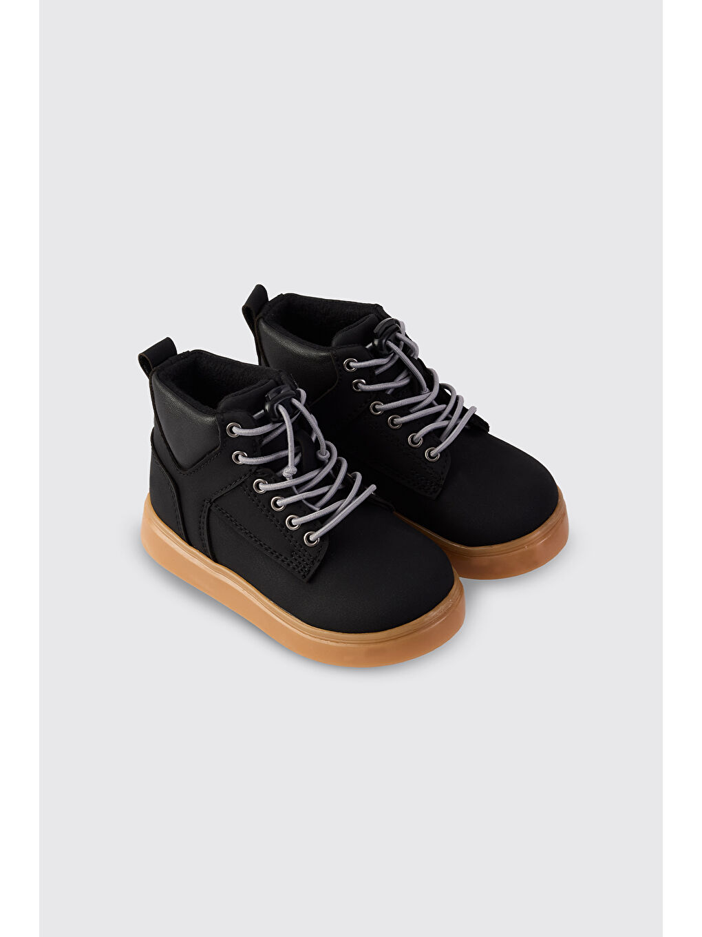 Erkek Bebek Bağcıklı Siyah Bot-1