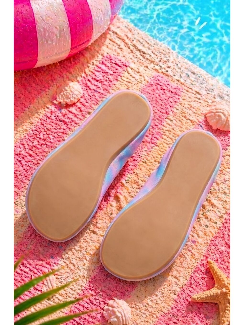 Mavi Tie - Dye Renkli Kaymaz Taban Bebek - Çocuk Deniz Ayakkabısı-5