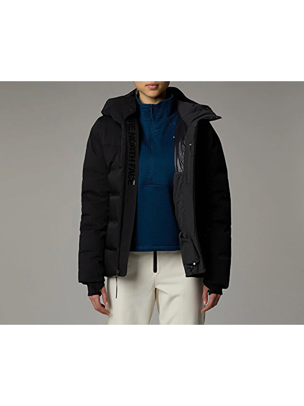 W Cirque Down Jacket Kadın Outdoor Montu (550 Dolgu Kaz Tüyü) Nf0a87wsjk31 Siyah-4