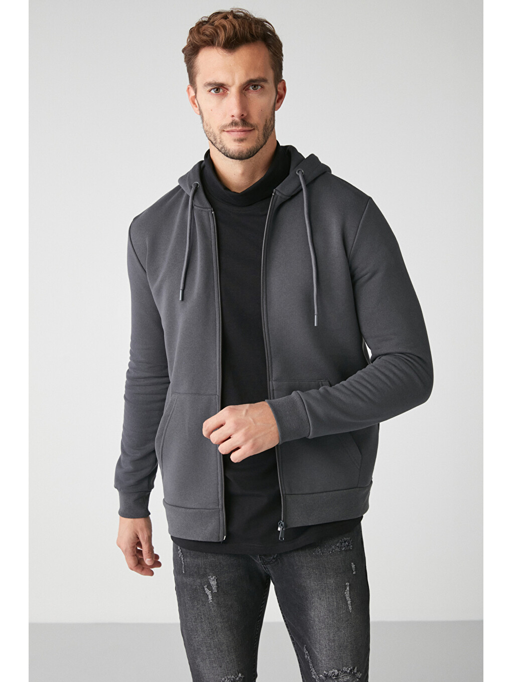 Insıder Comfort Koyu Gri Sweatshirt