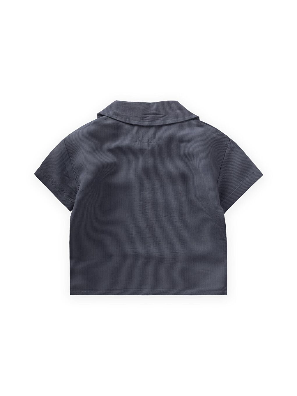 Antrasit Erkek Çocuk Çizgili Gömlek-1