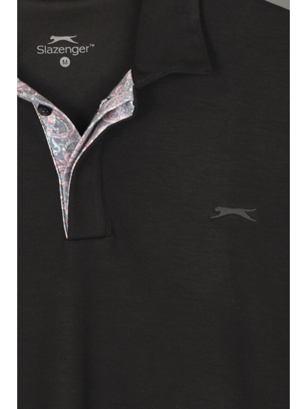 ZODIACS Erkek Polo Yaka Siyah Tişört-1