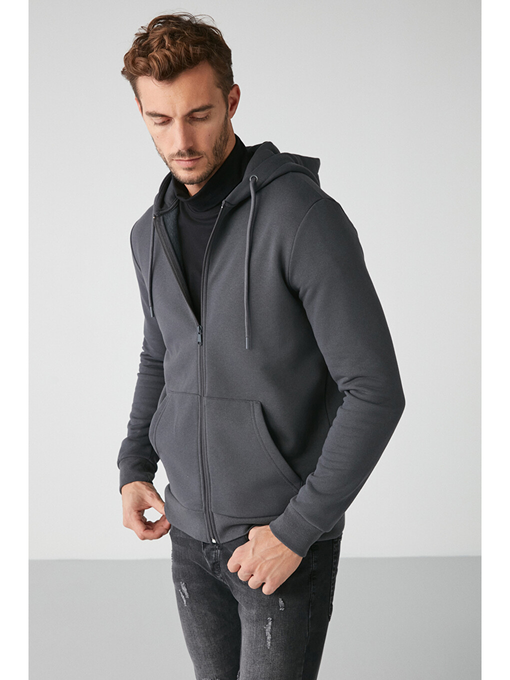 Insıder Comfort Koyu Gri Sweatshirt-3