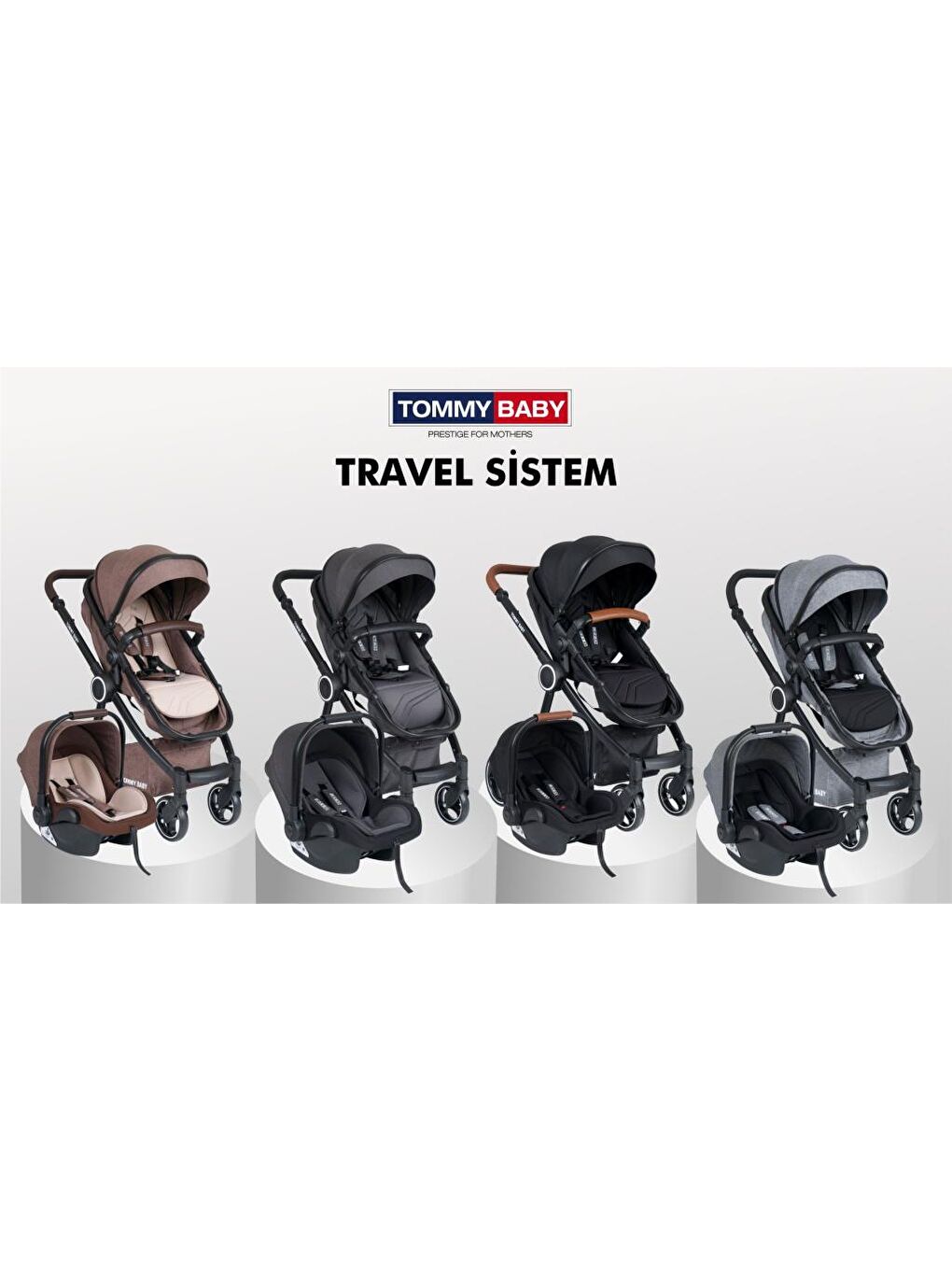 Toranto Black Vip Travel Sistem Bebek Arabası + Puset-1