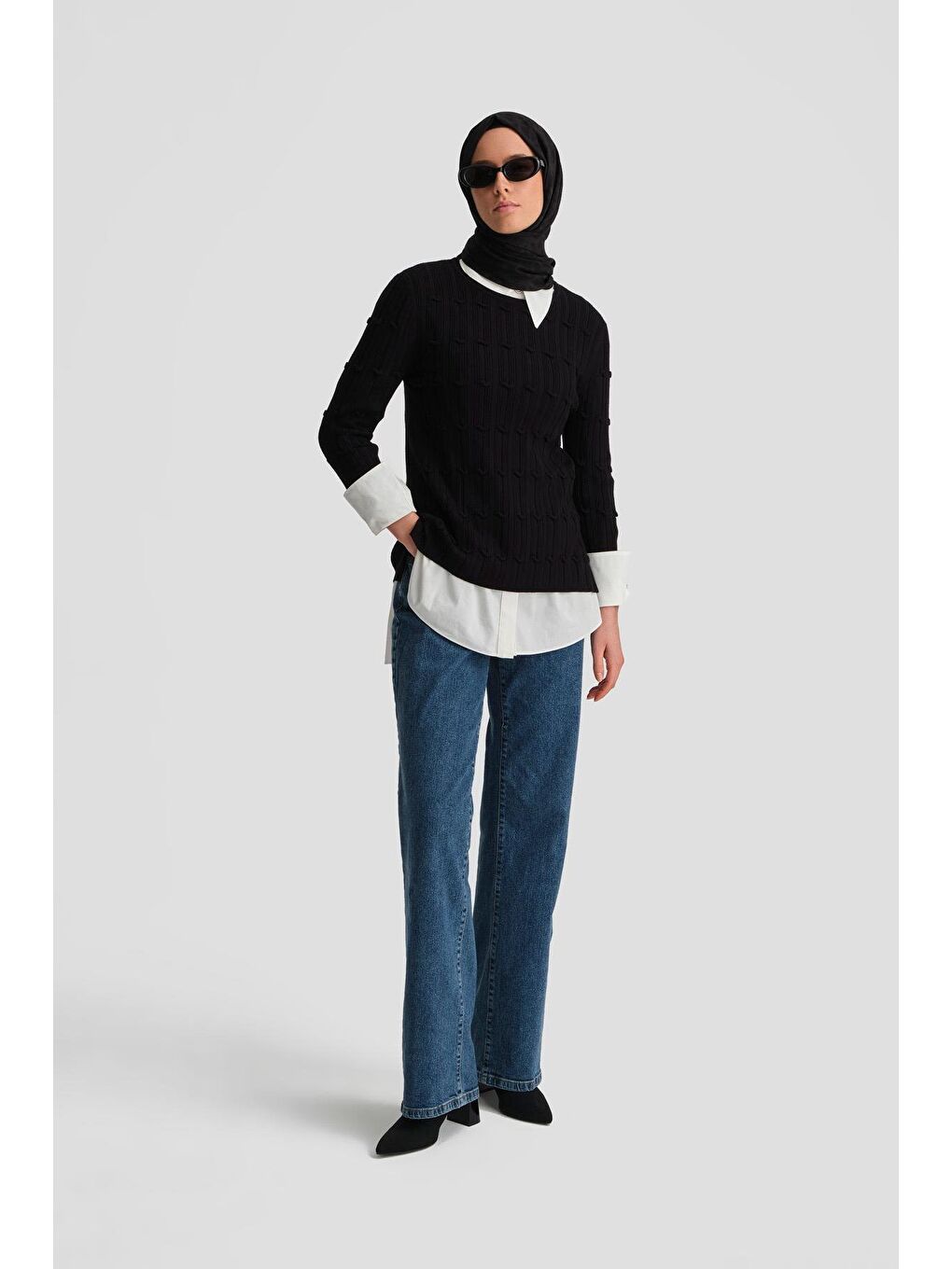 Triko Tunik 24Kd2803 Siyah