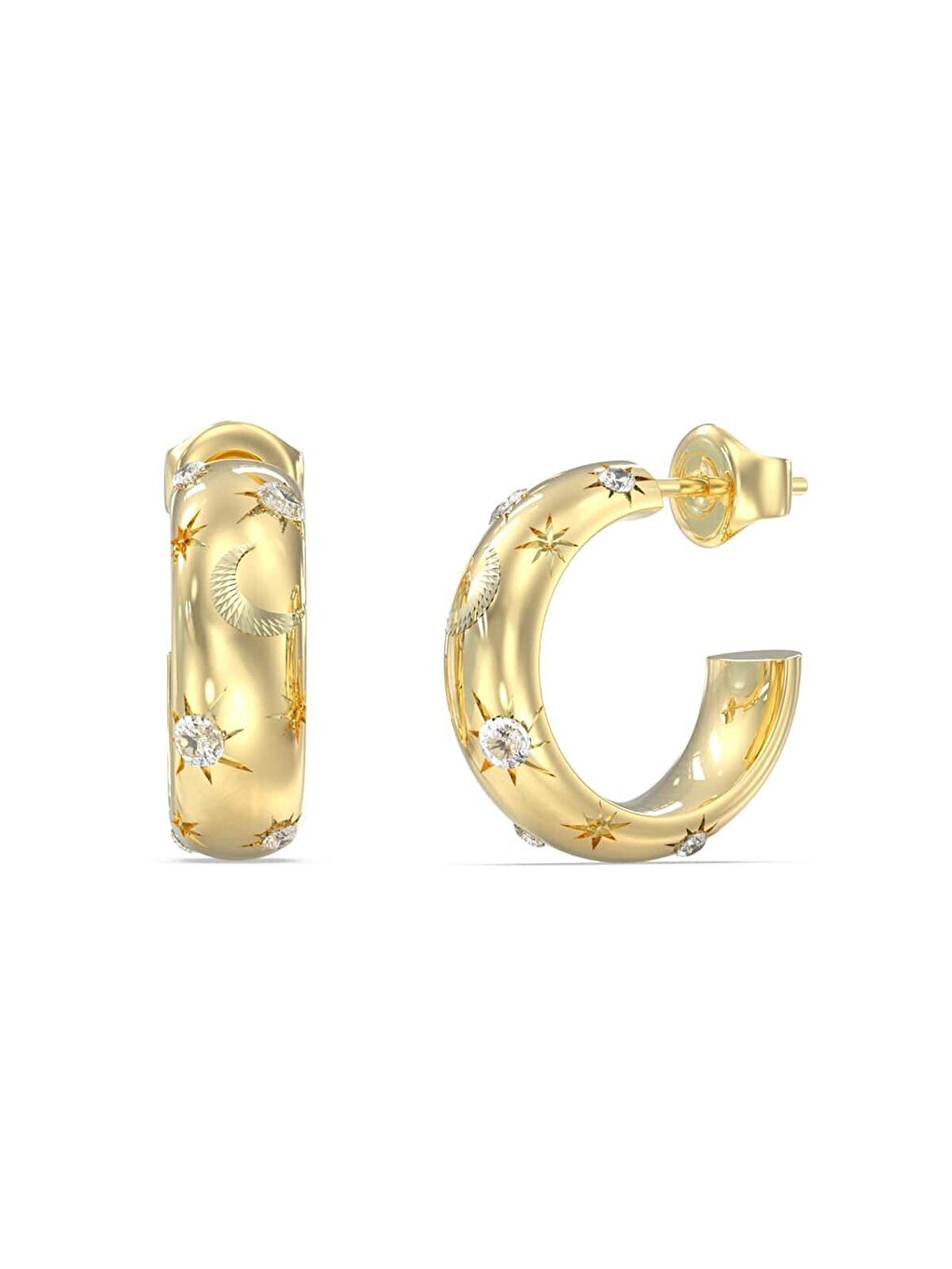 Sarı JGUJUBE06243JWYGTU Kadın Küpe