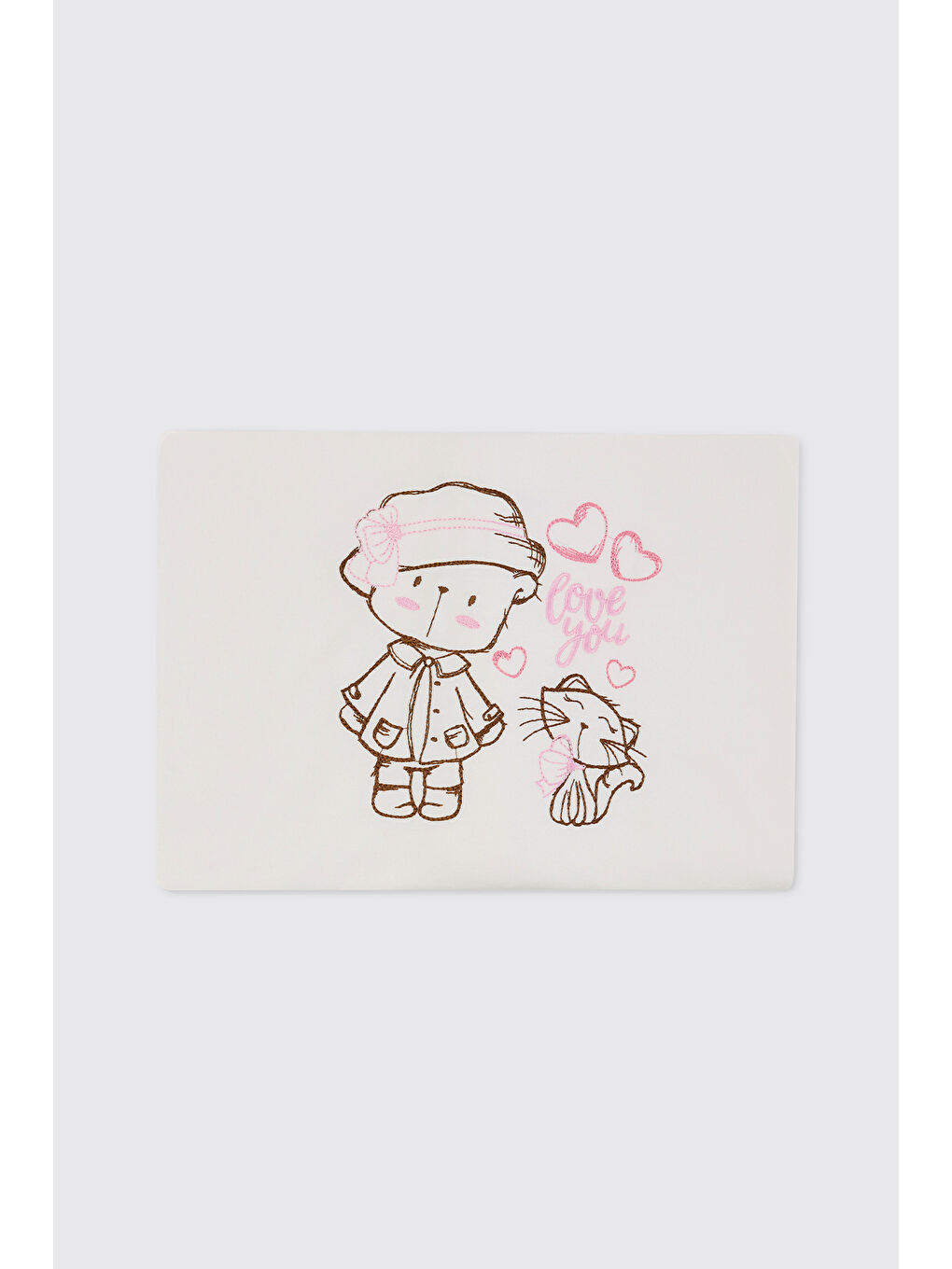 Yenidoğan Kedi Detaylı Ekru 10'lu Hastane Çıkış Seti-10