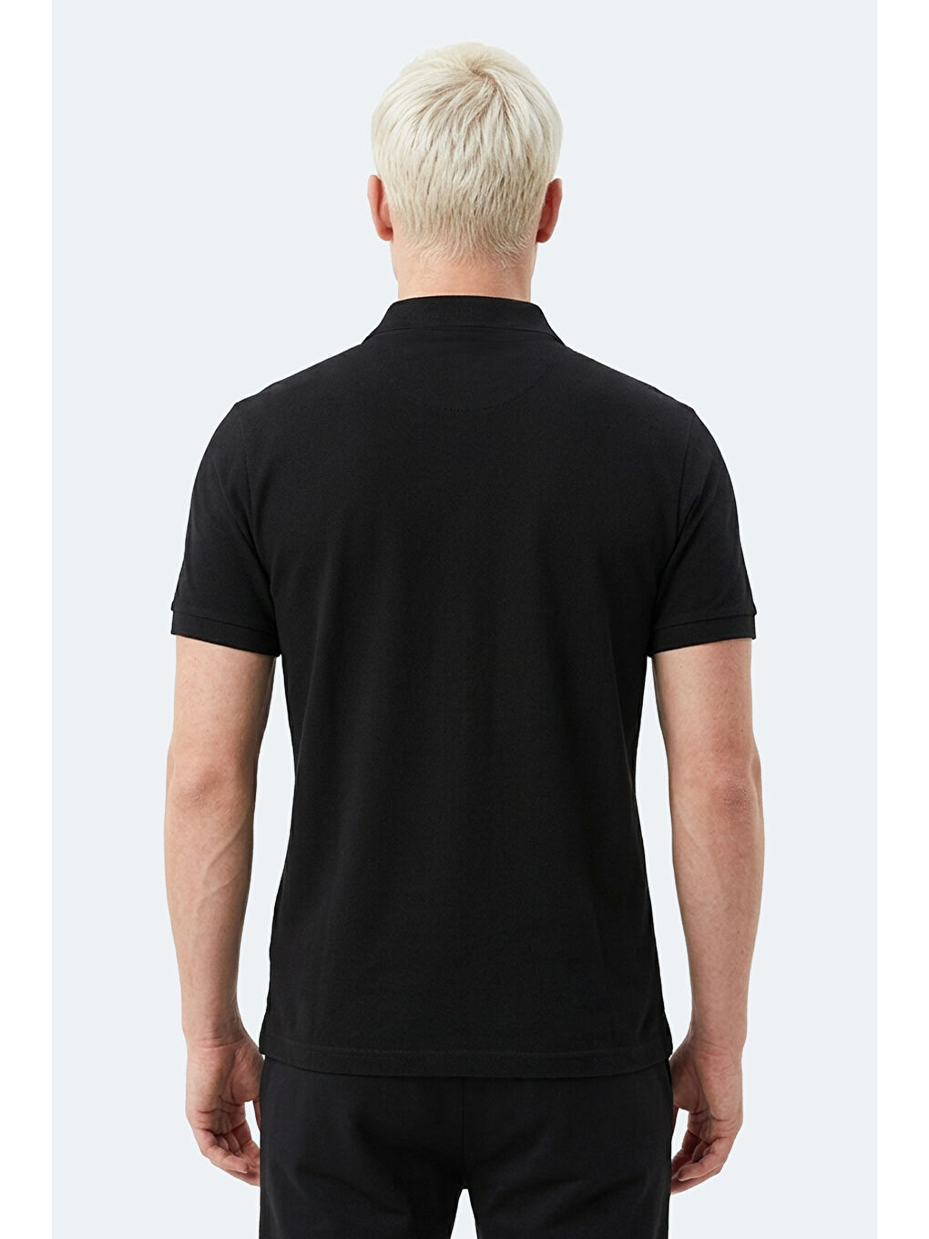 ZODIACS Erkek Polo Yaka Siyah Tişört-4