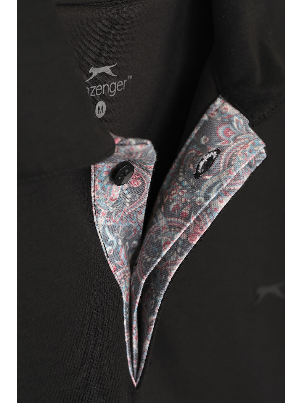 ZODIACS Erkek Polo Yaka Siyah Tişört-5