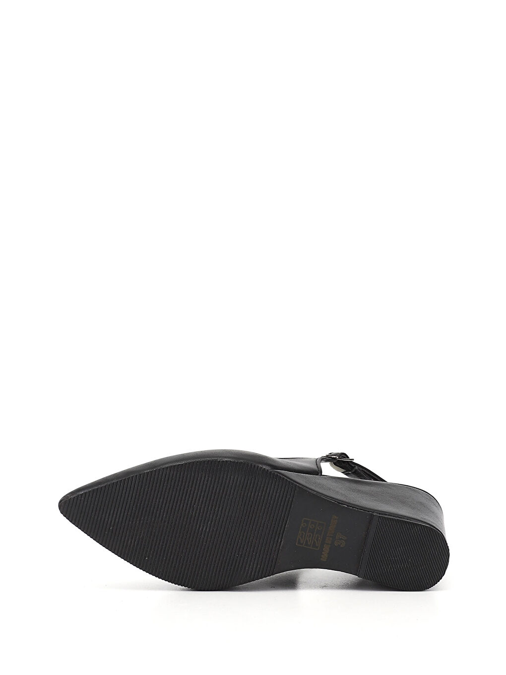 Siyah Kadın SİYAH Dolgu Topuklu Arkası Açık Ayakkabı-5