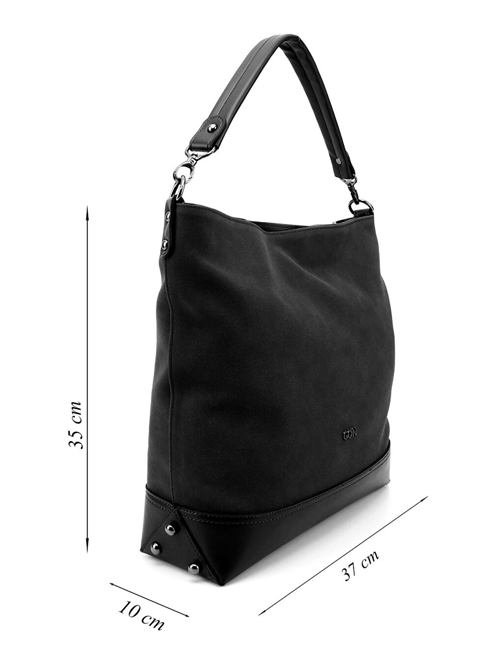 Siyah Kadın SİYAH-SAKS Uzun Askılı El ve Omuz Çantası-1