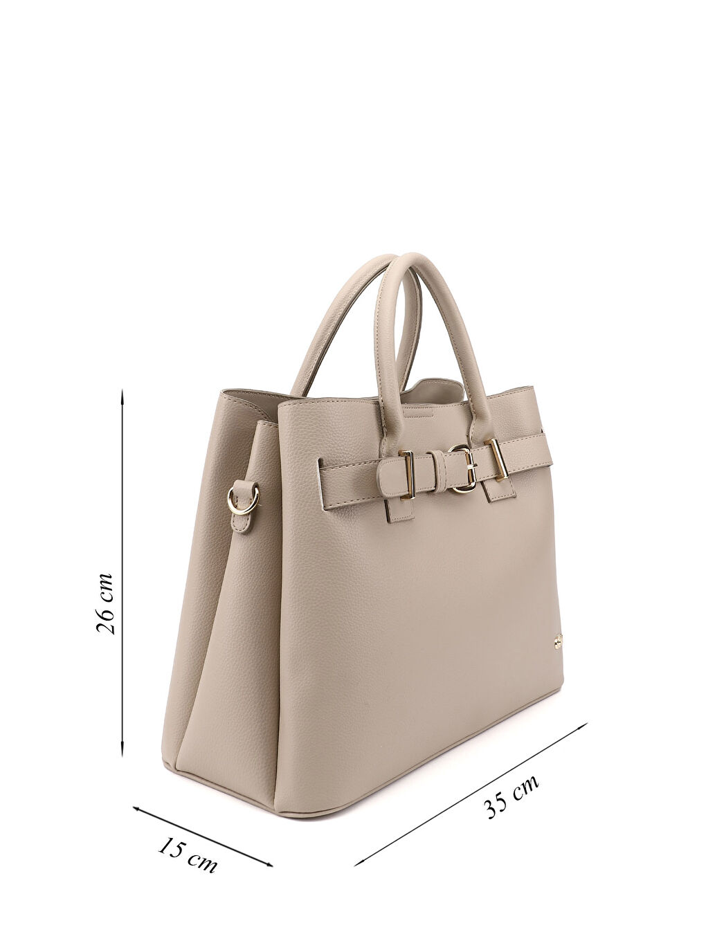 Bej Kadın YENİ BEJ Uzun Askılı El ve Omuz Çantası-1