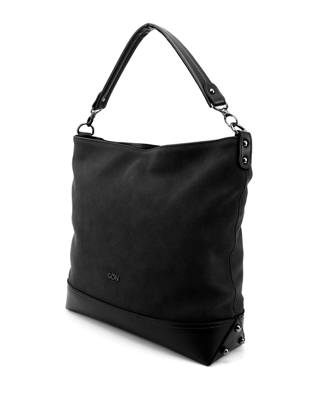 Siyah Kadın SİYAH-SAKS Uzun Askılı El ve Omuz Çantası-2