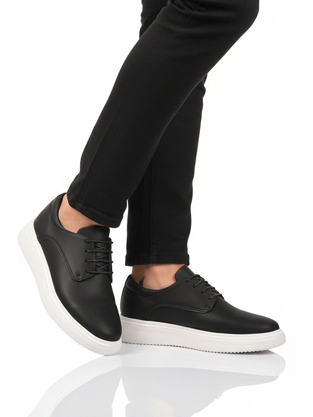 Siyah Bağcıklı Erkek Casual Ayakkabı 596 M