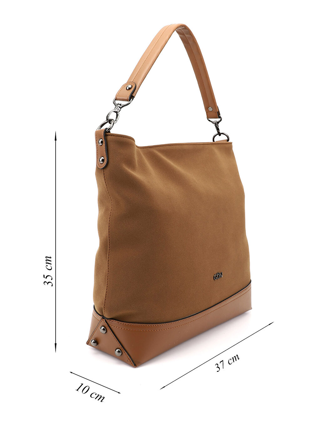 Kahverengi Kadın TABA Uzun Askılı El ve Omuz Çantası-1