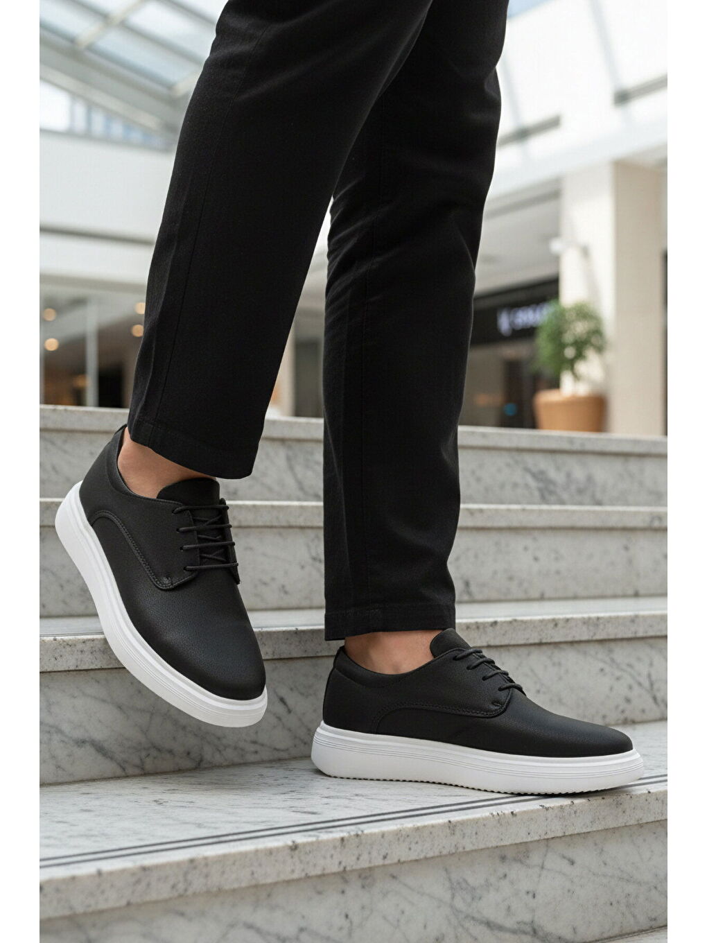 Siyah Bağcıklı Erkek Casual Ayakkabı 596 M-2