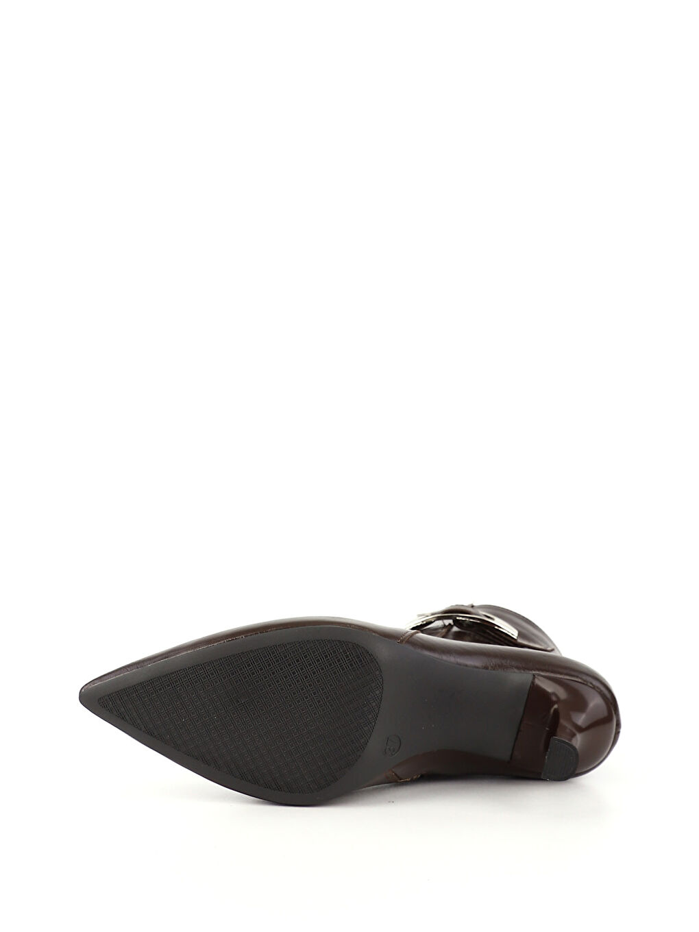 Kahverengi Kadın ÇİKOLATA KAHVE Fermuarlı İnce Topuklu Bot-3