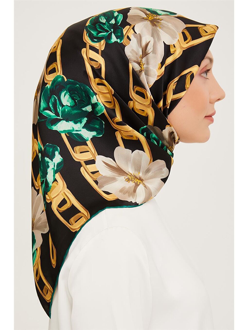 Karışık Sura İpek Eşarp 23Ka9034 1-1